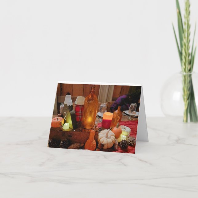 TARJETA **SALUD FELIZ PARA LA CAÍDA/GRACIAS" (Anverso)