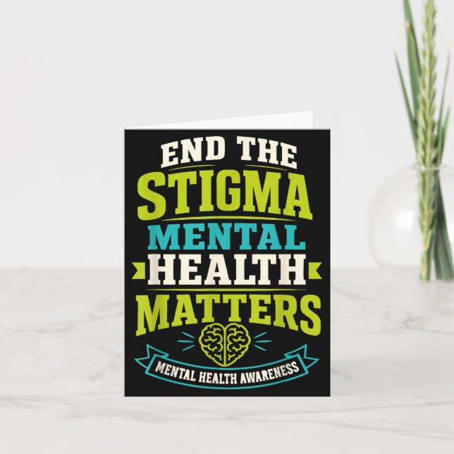 Tarjeta Salud mental acabar con el estigma  (Anverso)