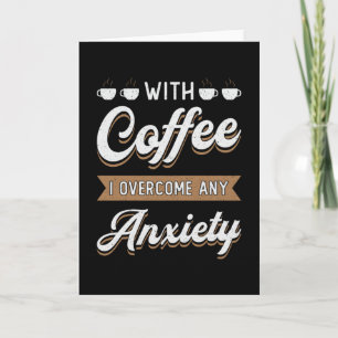 Tarjeta Salud Mental Con Café Supero Conciencia