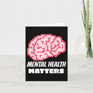 Tarjeta Salud Mental Concienciación Conciencia El Cerebro