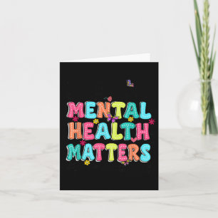 Tarjeta Salud Mental Concienciación Conciencia Enfermedad