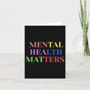 Tarjeta Salud Mental Concienciación De Las Mujeres Niños R