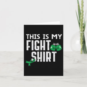 Tarjeta Salud Mental Esta Camisa De Lucha Consciente Guerr