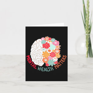 Tarjeta Salud Mental Flor Concienciación Sobre El Suicidio