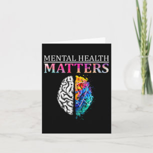 Tarjeta Salud Mental S Brain Gráfica Awaren de Salud Menta