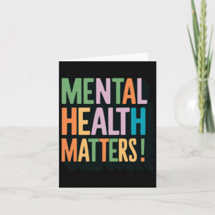 Tarjeta Salud Mental S - Colorido Diseño Inspirador St
