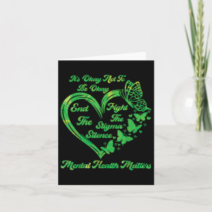 Tarjeta Salud Mental S Conciencia Mujeres Mariposa Niños G
