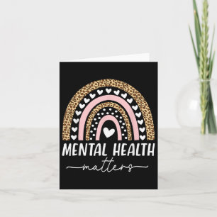 Tarjeta Salud Mental S Enfermedad Cerebral Humana Concienc