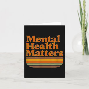 Tarjeta Salud Mental S - Mayo Mes de Conciencia Vintage