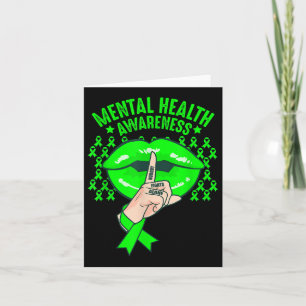 Tarjeta Salud Mental S Sensibilización Cuidada Ligas Mujer