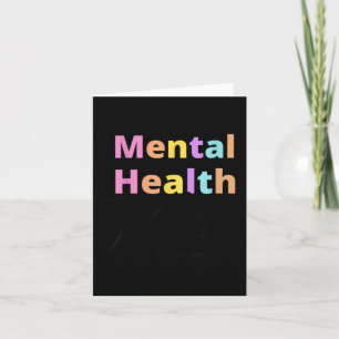 Tarjeta Salud Mental S Sensibilización Psicóloga Retro Muj