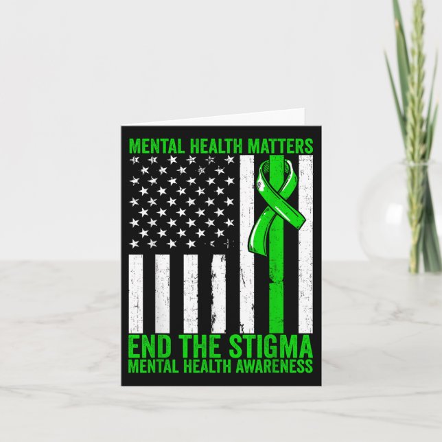 Tarjeta Salud Mental Sensibilización sobre Salud Mental Te (Anverso)