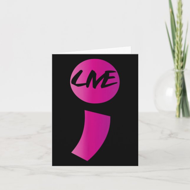 Tarjeta Salud Mental Sensibilización sobre Suicidio Cinta  (Anverso)