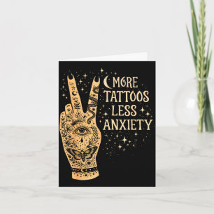 Tarjeta Salud mental tinta mama tatuaje más tatuajes menos