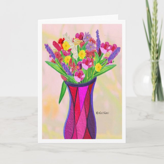 Tarjeta Saluda el diseño creativo de LeeMarie (Anverso)