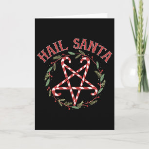 Tarjeta Saludar Santa Navidad Krampus Ropa _1