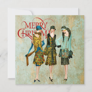 Tarjeta Saludo a las Navidades de la Vieja década de 1930