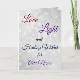 Tarjeta Saludo a los deseos de curación de Get Well