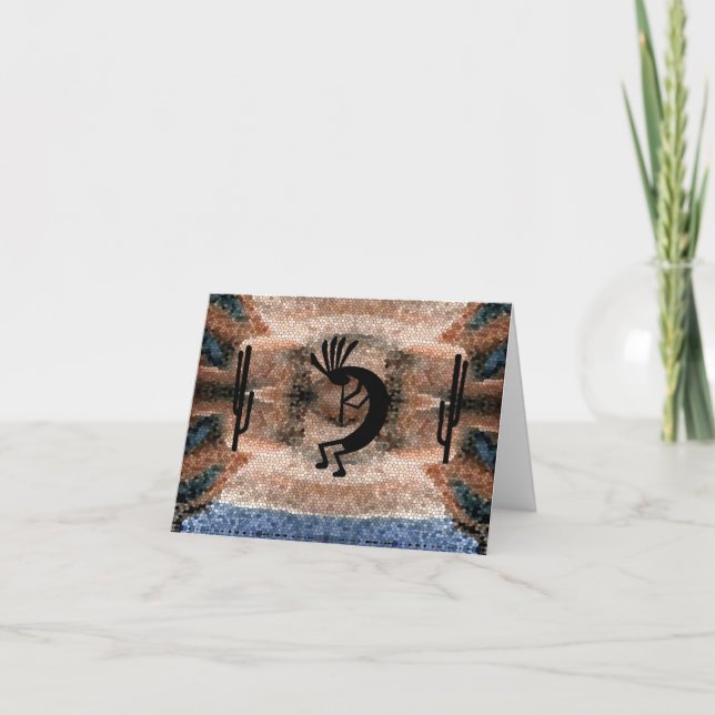 Tarjeta Saludo a los mosaicos del desierto del suroeste de (Anverso)