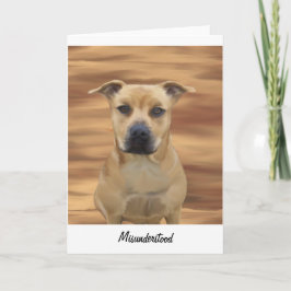 Tarjeta Saludo a un recluso malinterpretado de Pit Bull Te