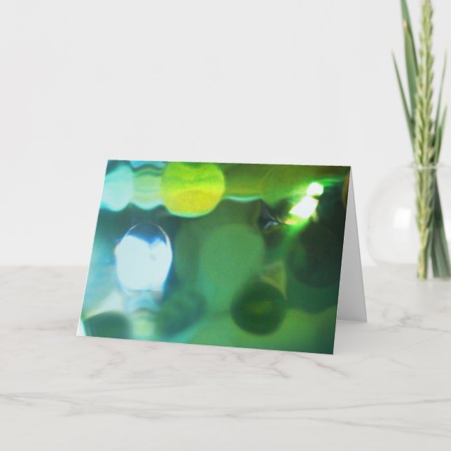 Tarjeta Saludo abstracto horizontal (Anverso)