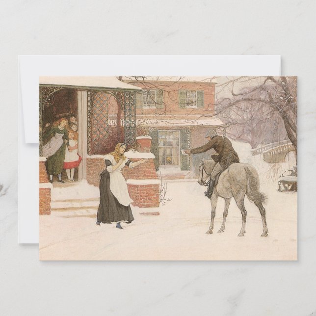 Tarjeta Saludo al cartero de Robert Walker Macbeth (Anverso)