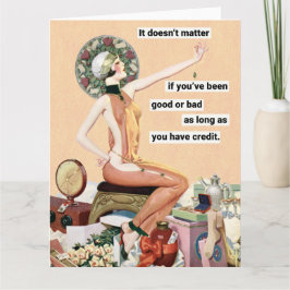 Tarjeta Saludo al humor retro bueno o malo