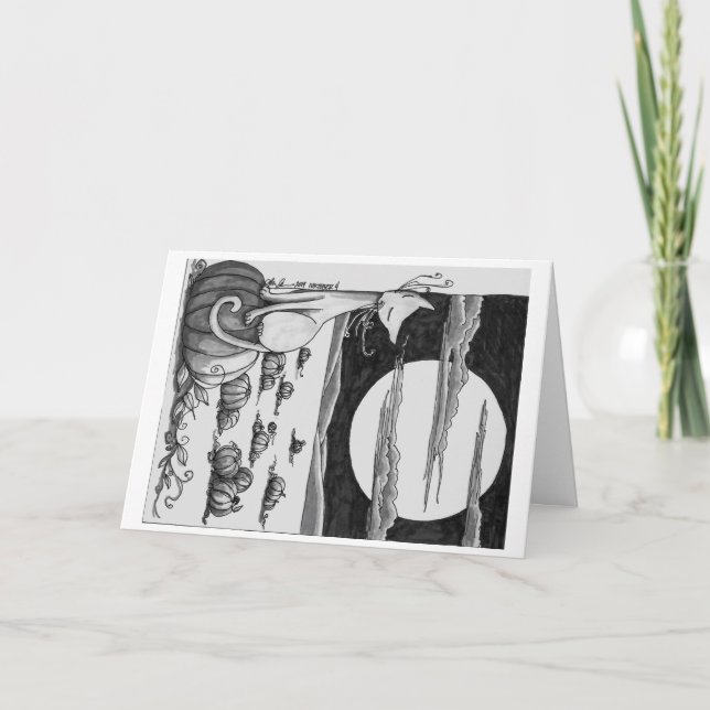 Tarjeta Saludo: Campo de Halloween (Anverso)