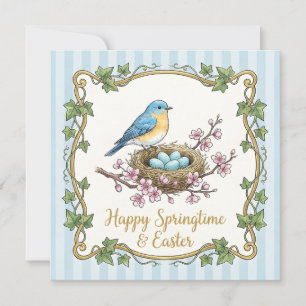 Tarjeta Saludo caprichoso de Pascua feliz