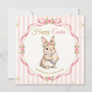 Tarjeta Saludo caprichoso de Pascua feliz