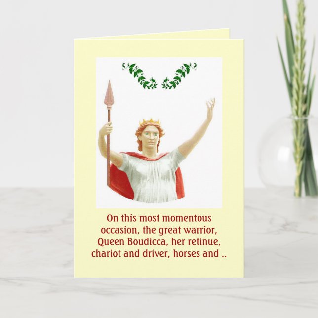 Tarjeta Saludo chistoso del cumpleaños Galés (Anverso)
