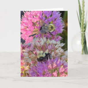 Tarjeta Saludo de Abeja y Florencia