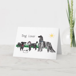 Tarjeta Saludo de Amante de Perros