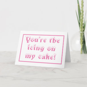 Tarjeta saludo de amistad rosa-bonito