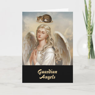 Tarjeta Saludo de Ángeles Guardianes Lindos