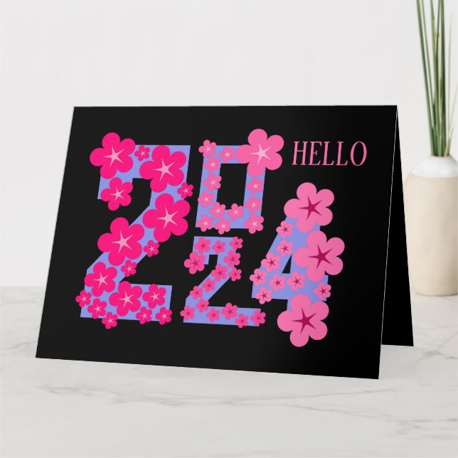 TARJETA SALUDO DE AÑO NUEVO 2024 DE HERMANA (Anverso)