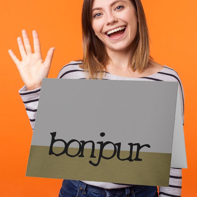 Tarjeta Saludo de Bonjour francés (Subido por el creador)