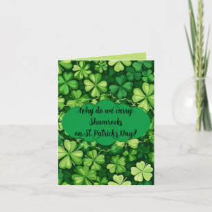 Tarjeta Saludo de broma del "Día de San Patricio"