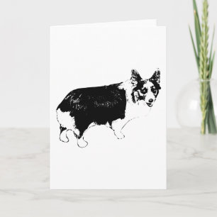 Tarjeta Saludo de Corgi Alegre
