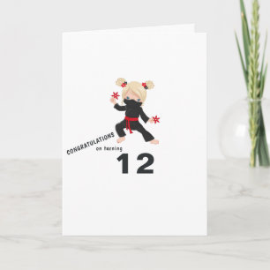 Tarjeta Saludo de cumpleaños con tema de Ninja