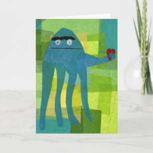 Tarjeta Saludo de cumpleaños de Little Octopus