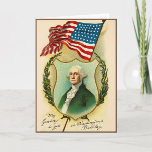 Tarjeta Saludo de cumpleaños de Washington