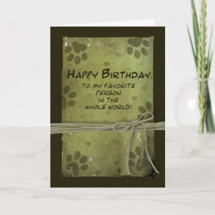 Tarjeta Saludo de cumpleaños del MASCOTA - IMPRESIONES DE