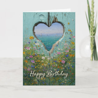 Tarjeta Saludo de Cumpleaños Feliz de Flor Silvestre del C