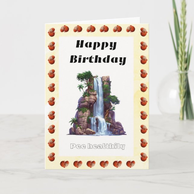 Tarjeta Saludo de cumpleaños feliz para urólogo (Anverso)