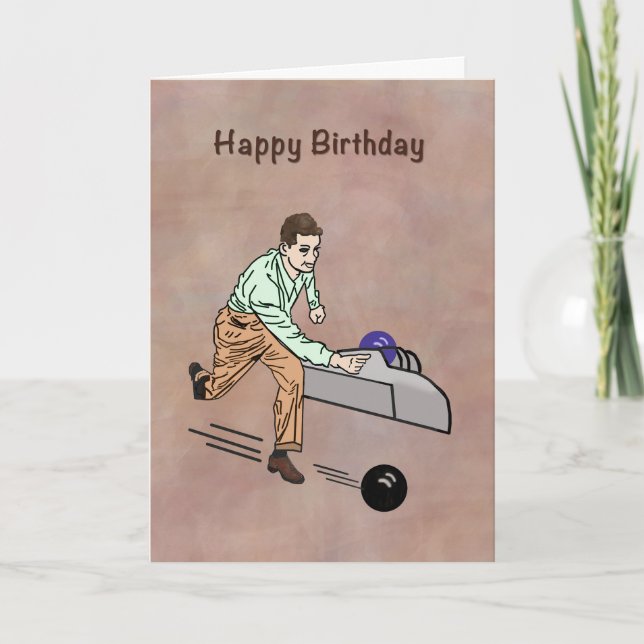 Tarjeta Saludo de cumpleaños para Golfer, Personalizable (Anverso)