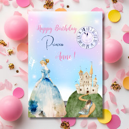 Tarjeta Saludo de cumpleaños para princesa