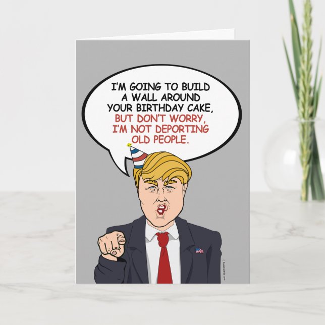 Tarjeta Saludo de cumpleaños político (Anverso)