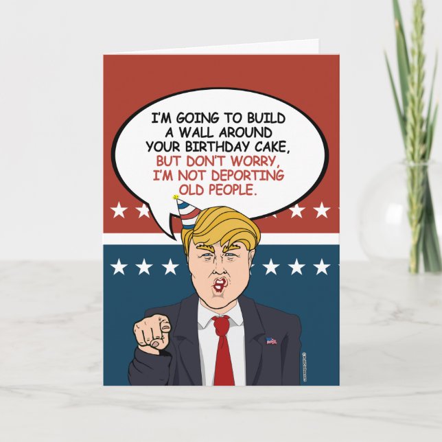 Tarjeta Saludo de cumpleaños político (Anverso)