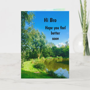 Tarjeta Saludo de diseño de Get Well Bro